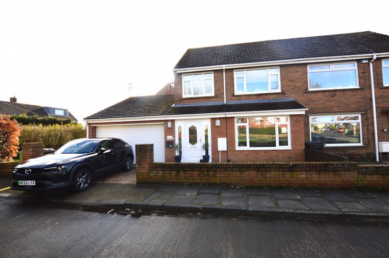 3 bed semidetached house for sale in Black Close, Ashington NE63, £