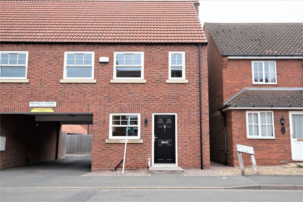3 bed semi-detached house for sale in wesley court, billingborough, sleaford, lincolnshire ng34