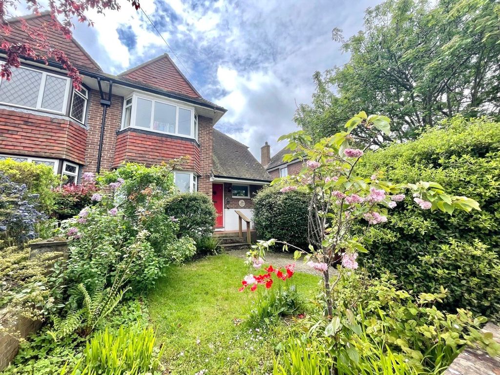 3 bed semidetached house for sale in Tas Combe Way, Willingdon, Eastbourne, East Sussex BN20, £