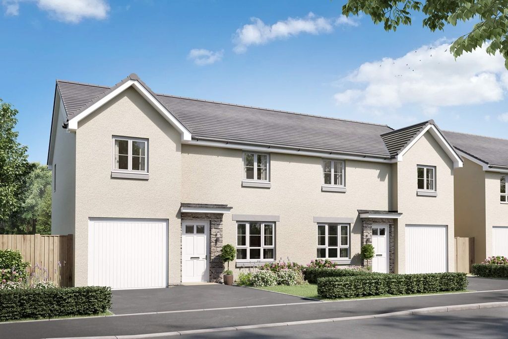 New home, 3 bed semidetached house for sale in "Ravenscraig" at