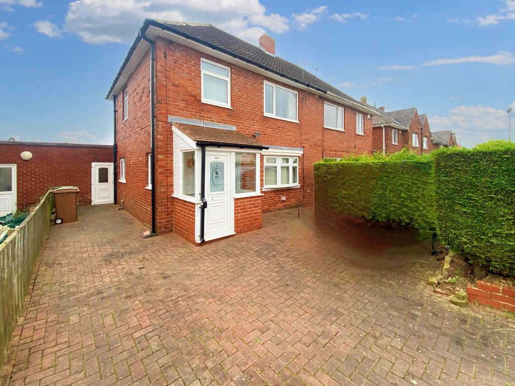 3 bed semidetached house for sale in Chatton Avenue, Cramlington NE23