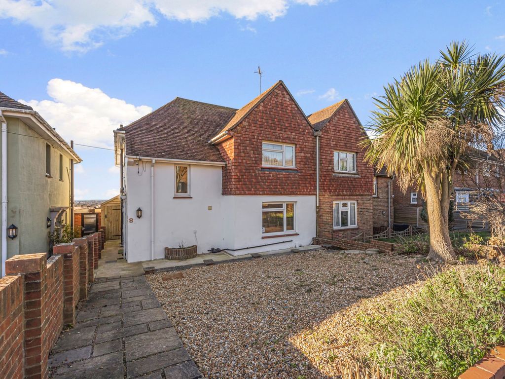 3 bed semidetached house for sale in Downsway, Southwick BN42, £