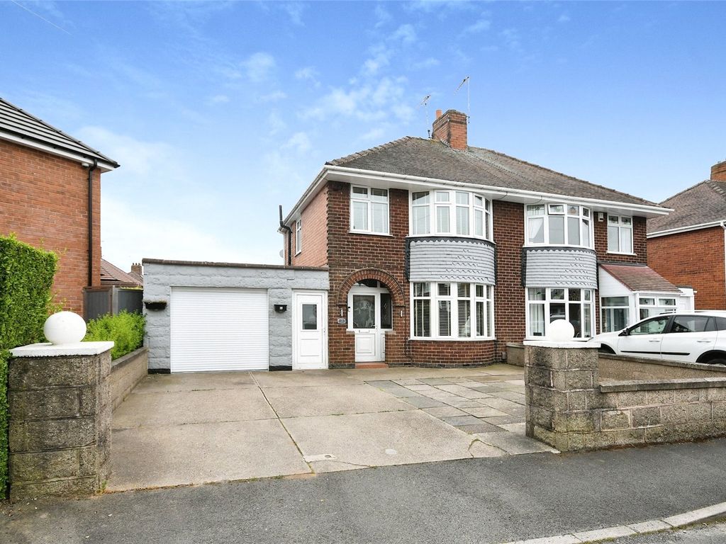 3 bed semidetached house for sale in Radnor Place, Pleasley, Mansfield
