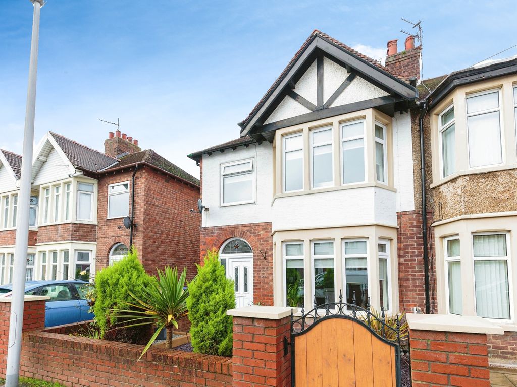 3 bed semidetached house for sale in Falmouth Road, Blackpool FY1, £