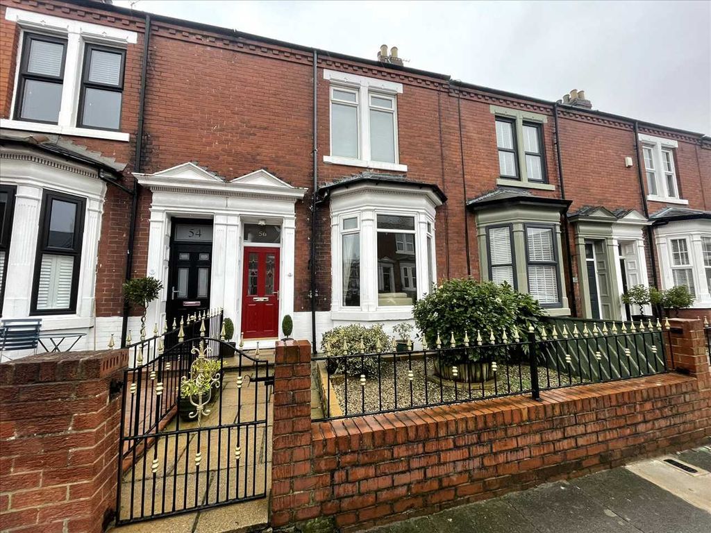 3 bed terraced house for sale in Blagdon Avenue, South Shields NE34, £