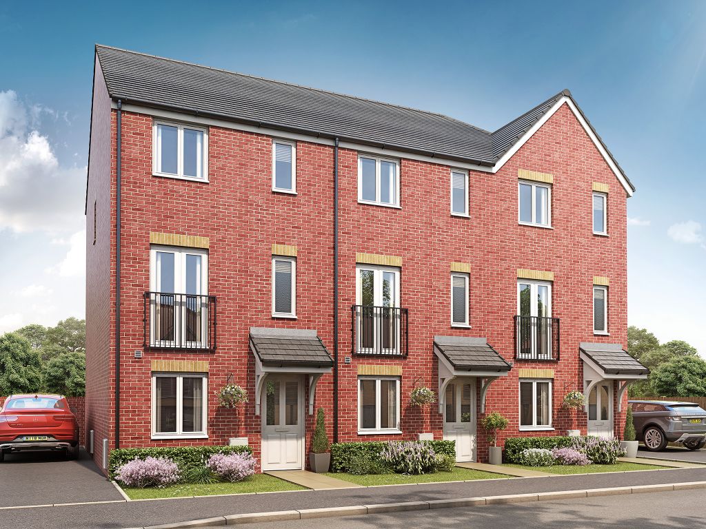 New home, 3 bed terraced house for sale in "The Ashdown" at Holly Lane