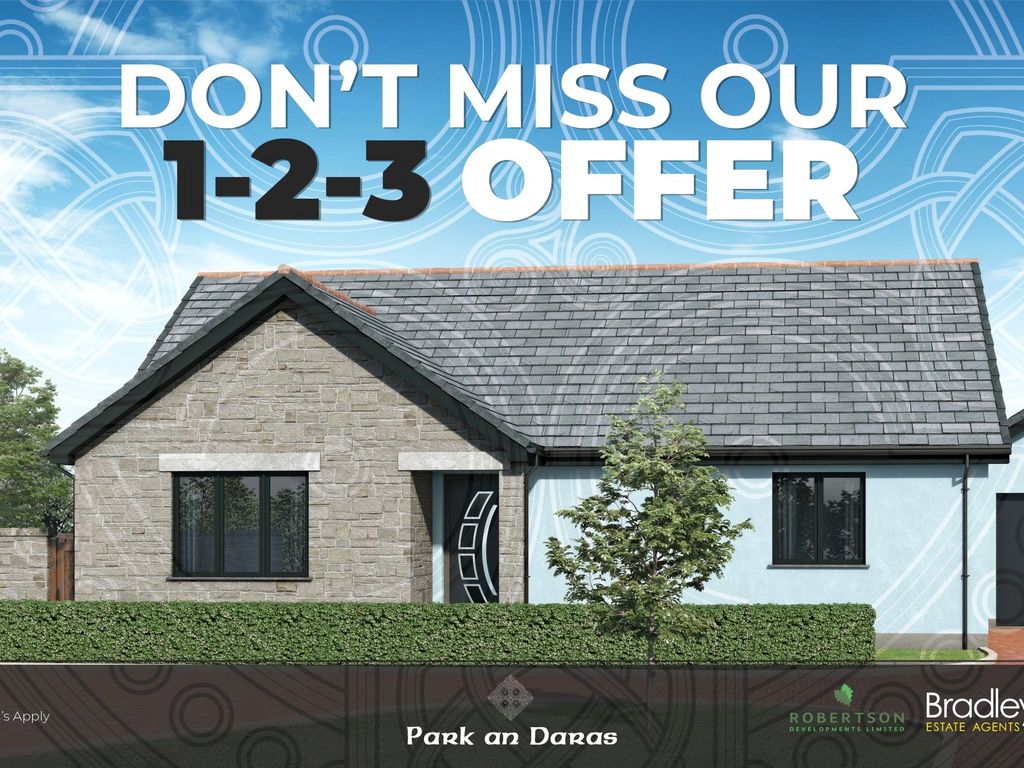 New home, 3 bed bungalow for sale in Gwel Trelulla, Park An Daras