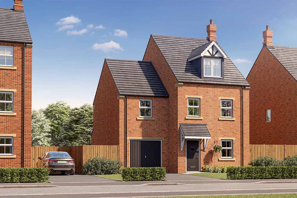 New home, 4 bed detached house for sale in "The Kensington With Garage