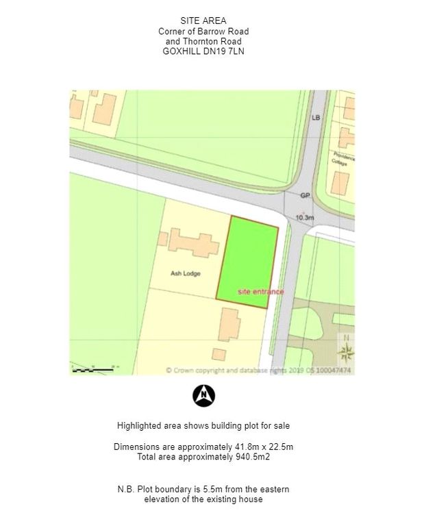 Land for sale in Barrow Road, Goxhill, BarrowUponHumber, Lincolnshire
