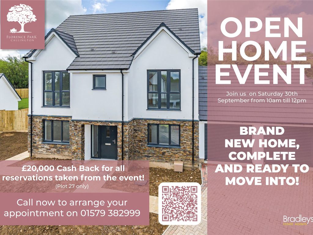 New home, 5 bed detached house for sale in Florence Park, Callington