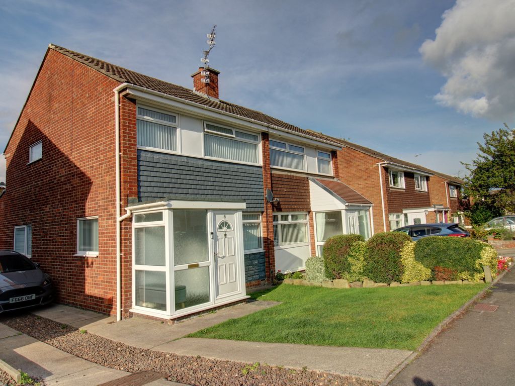 3 bed semidetached house for sale in Burnside, Ashington NE63, £