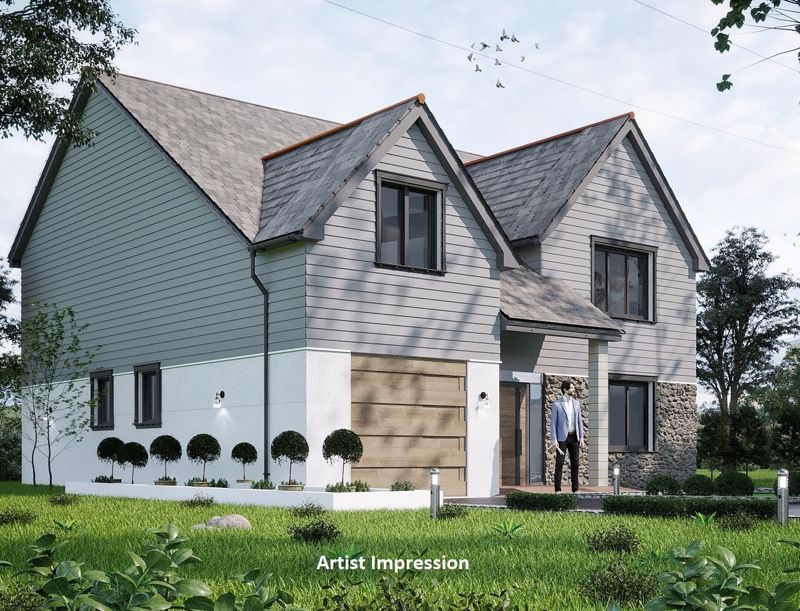New home, 4 bed property for sale in Lanjeth, St Austell, Cornwall PL26