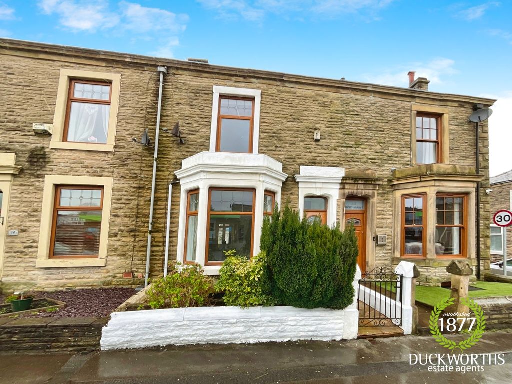 3 bed terraced house for sale in Harwood Road, Rishton BB1, £170,000