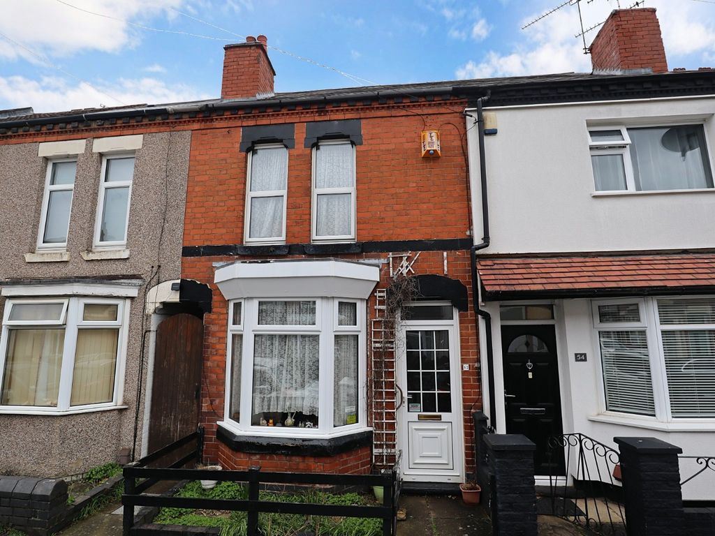 3 bed terraced house for sale in William Street, Nuneaton, Warwickshire