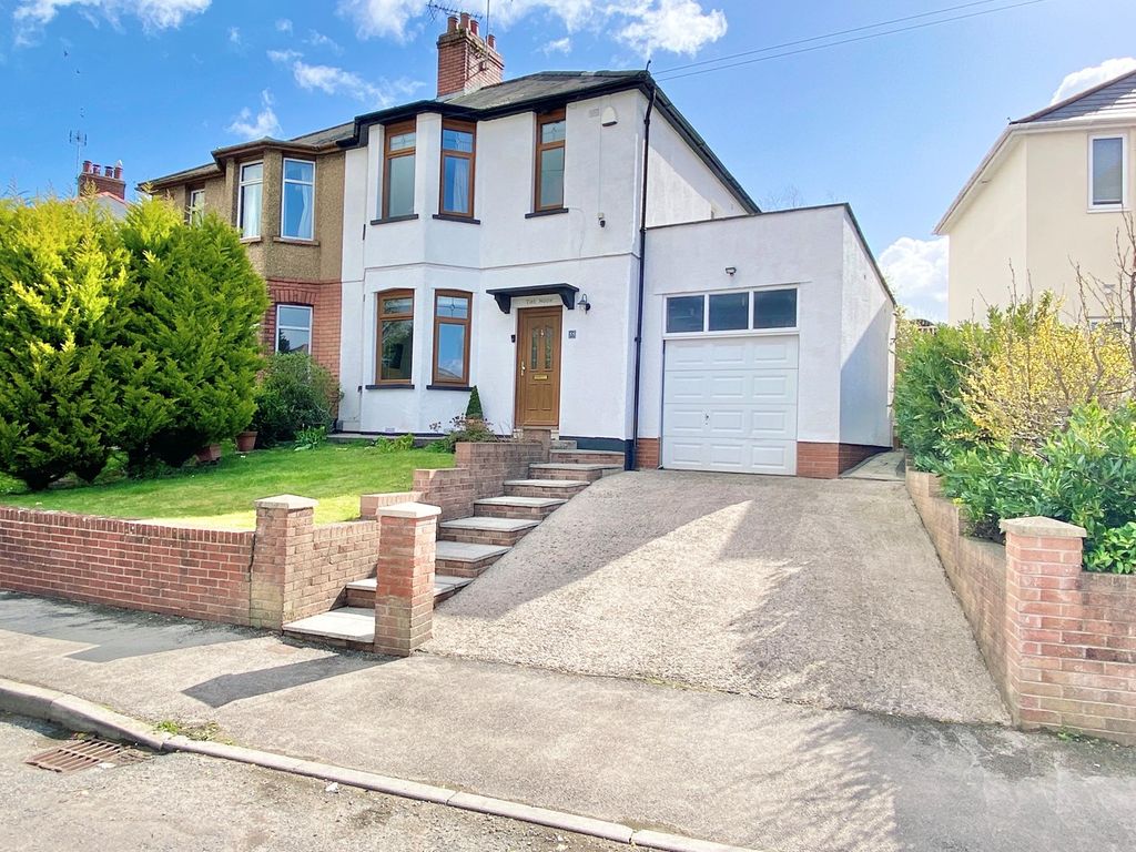 3 bed semidetached house for sale in Queens Hill Crescent, Newport