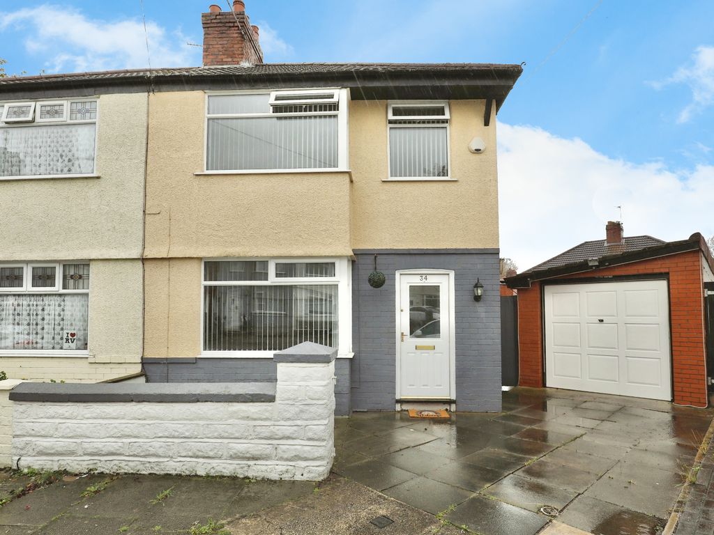 3 bed semidetached house for sale in Wylva Avenue, Liverpool L23, £