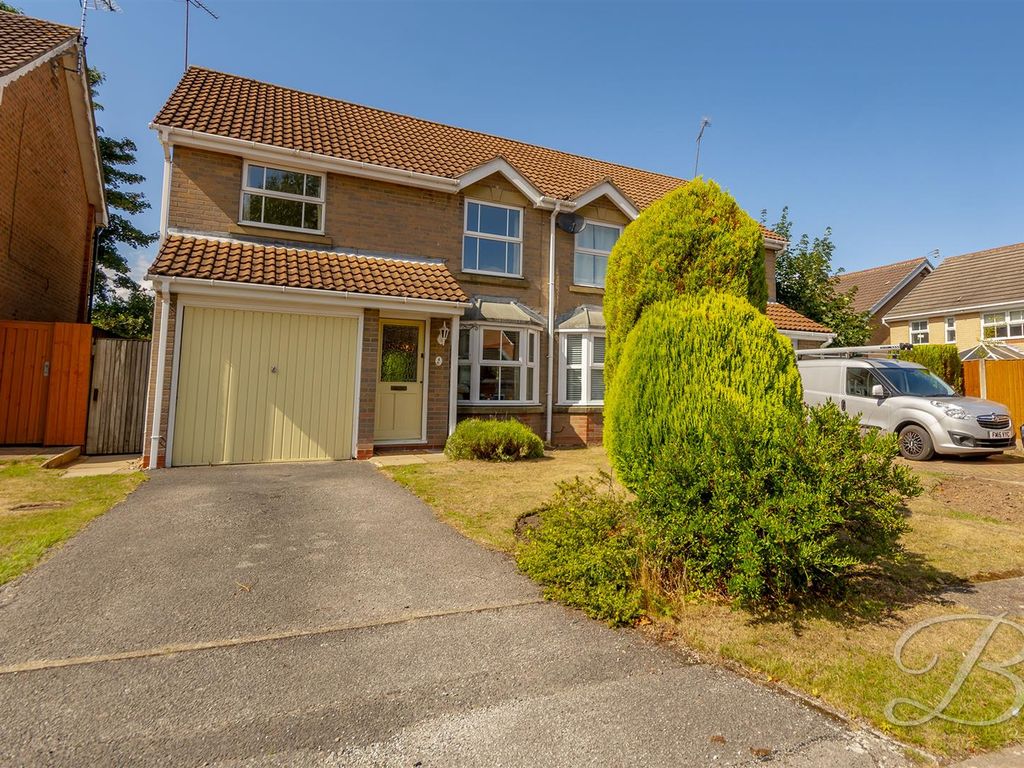 3 bed semidetached house for sale in Swinfen Broun, Mansfield NG18