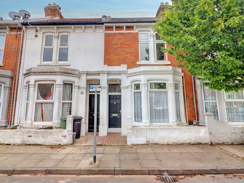 3 bed terraced house for sale in Edmund Road, Southsea PO4, £365,000