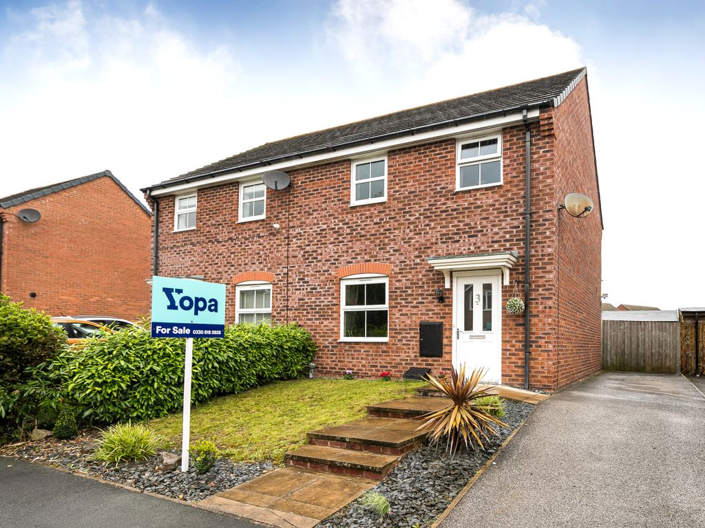 2 bed semidetached house for sale in Coleman Road, Brymbo, Wrexham