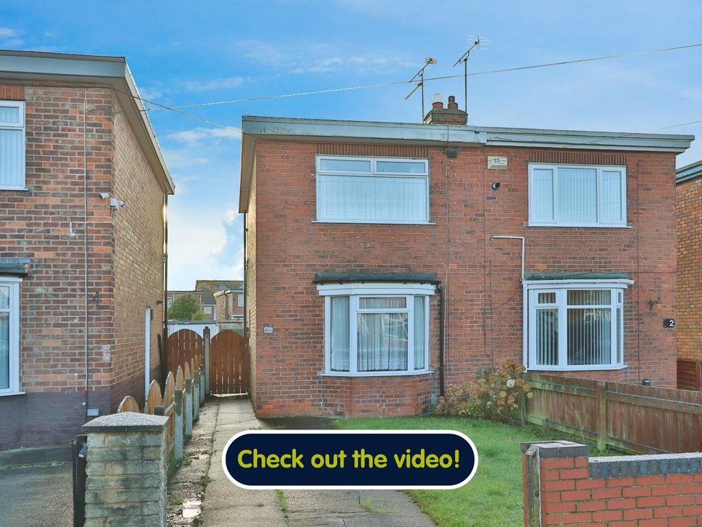 2 bed semidetached house for sale in Ledbury Road, Hull HU5, £100,000