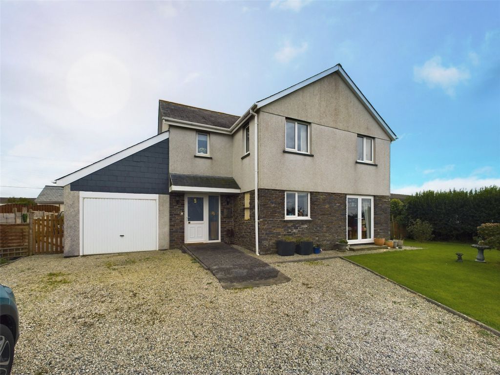 3 bed detached house for sale in Penhallow Parc, Delabole PL33, £