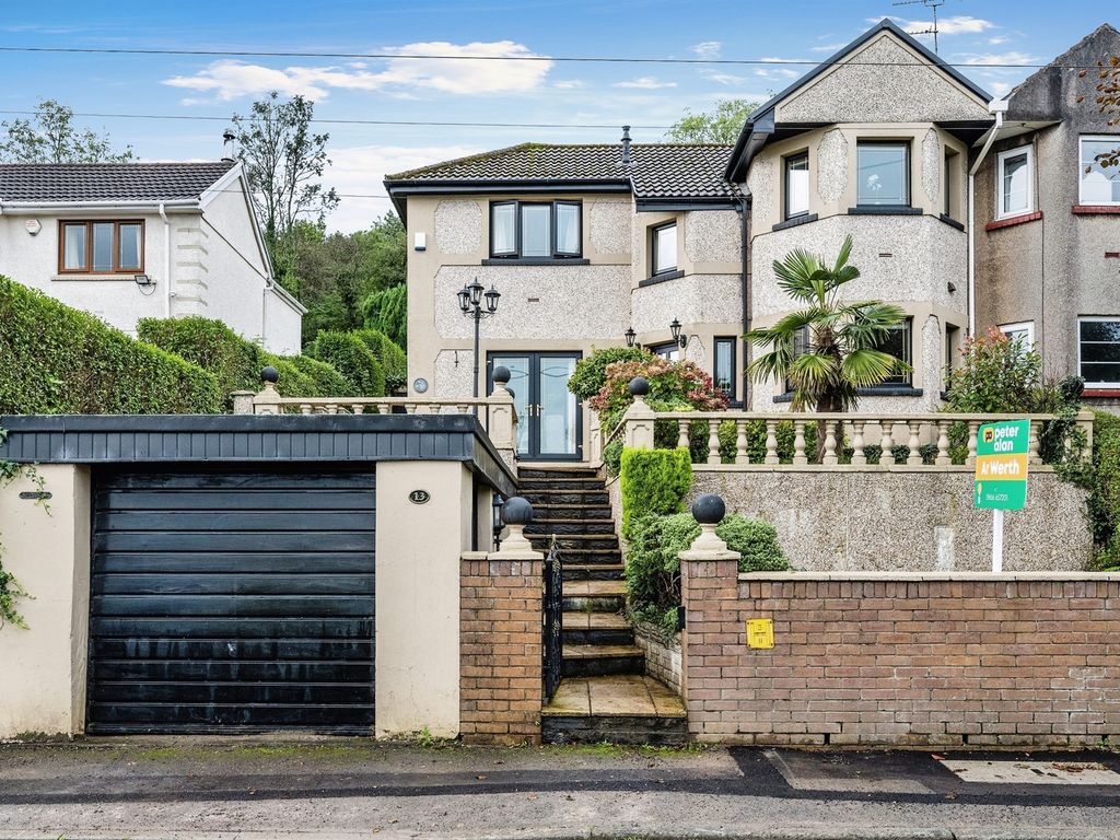 3 bed semidetached house for sale in Vicarage Terrace, Maesteg CF34, £