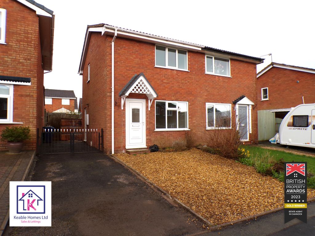 2 bed semidetached house to rent in Carlton Close, Heath Hayes