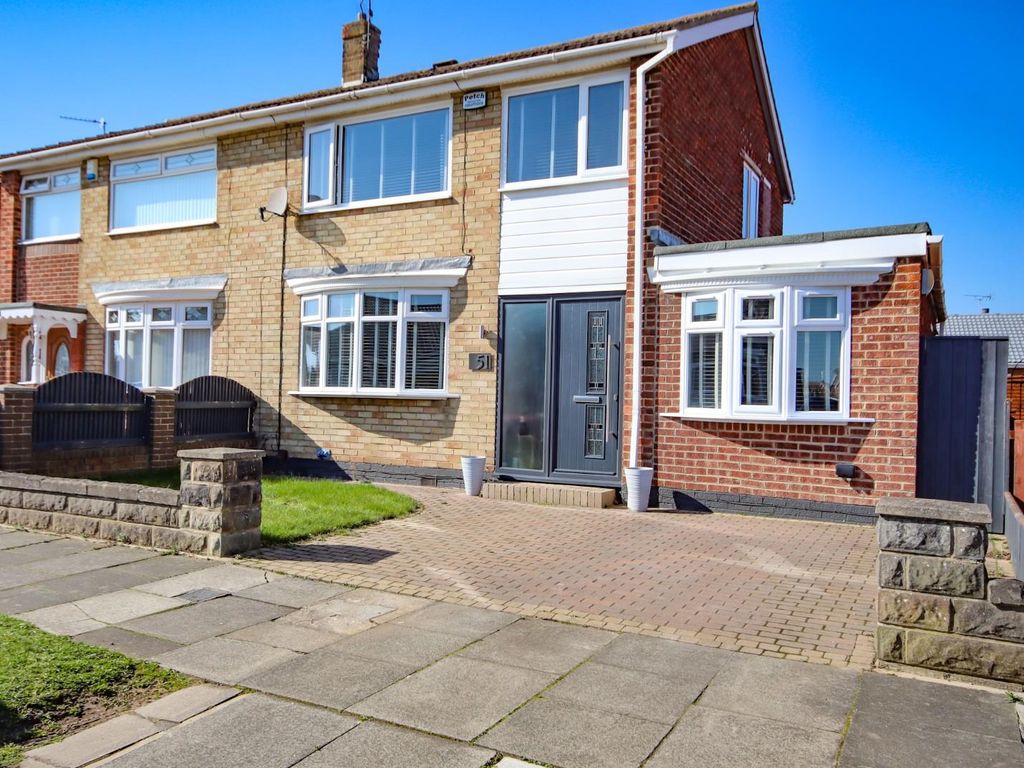 3 bed semidetached house for sale in Rudston Avenue, Wolviston Court