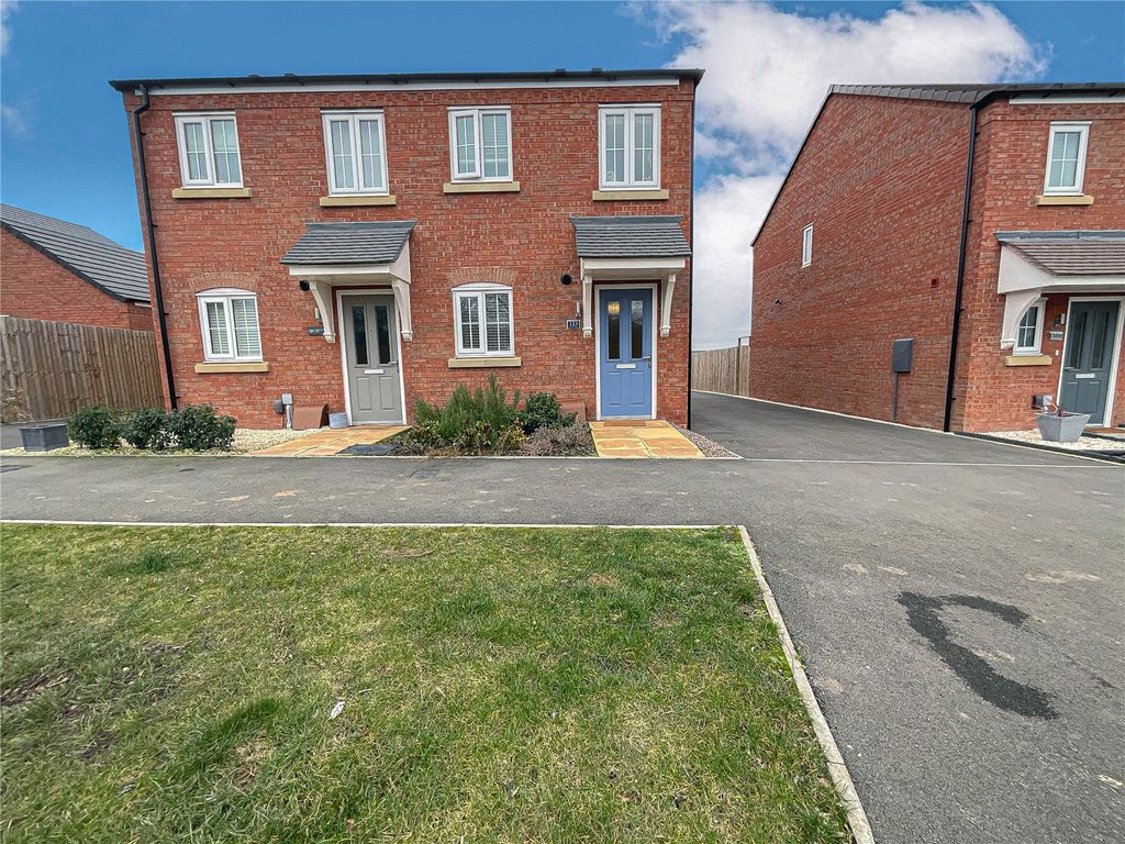 New home, 2 bed semidetached house for sale in Meadow Way, Tamworth, Staffordshire B79, £