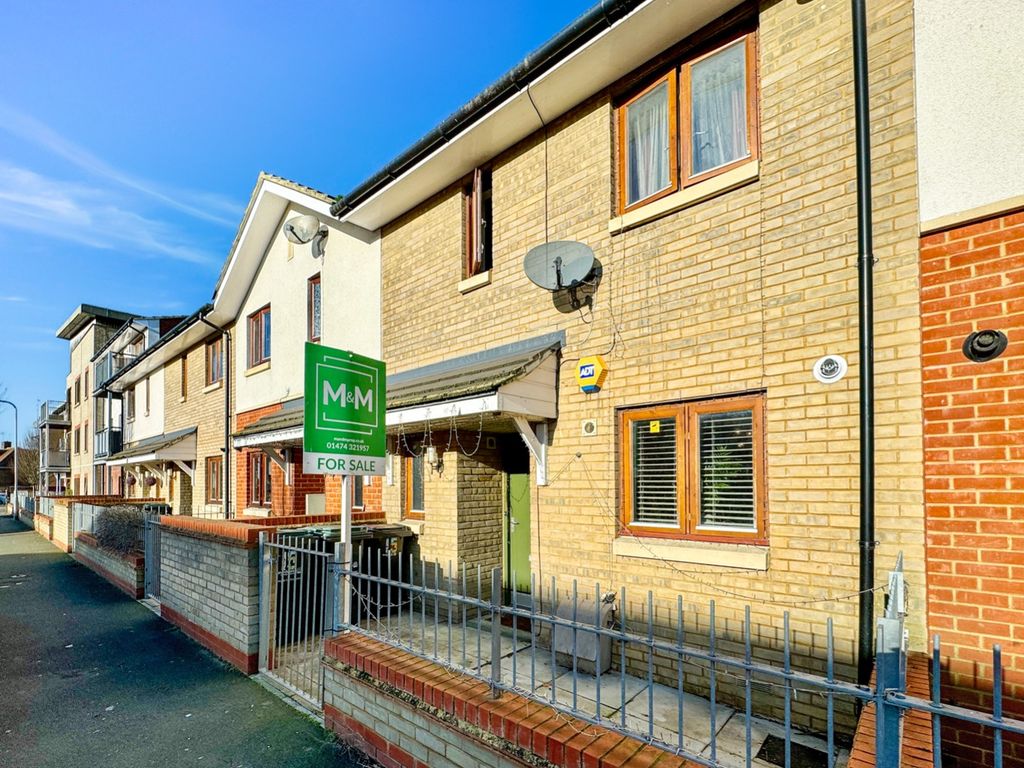 3 bed terraced house for sale in Hawkins Avenue, Gravesend DA12, £