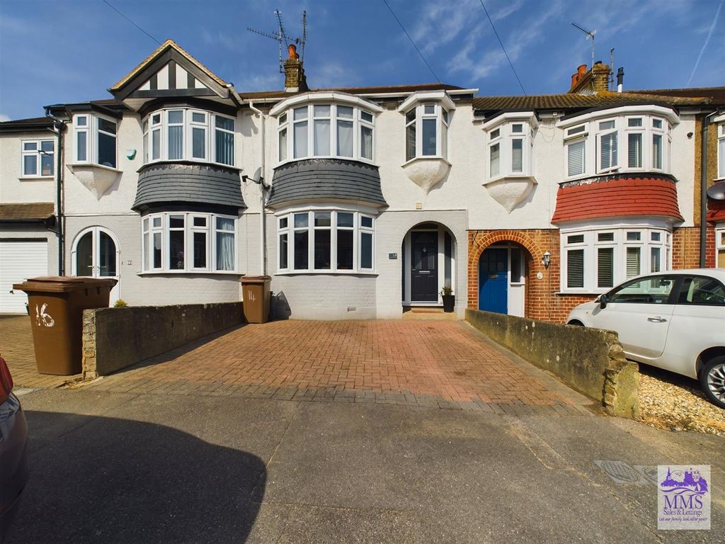 3 bed terraced house for sale in Jackson Avenue, Rochester ME1, £