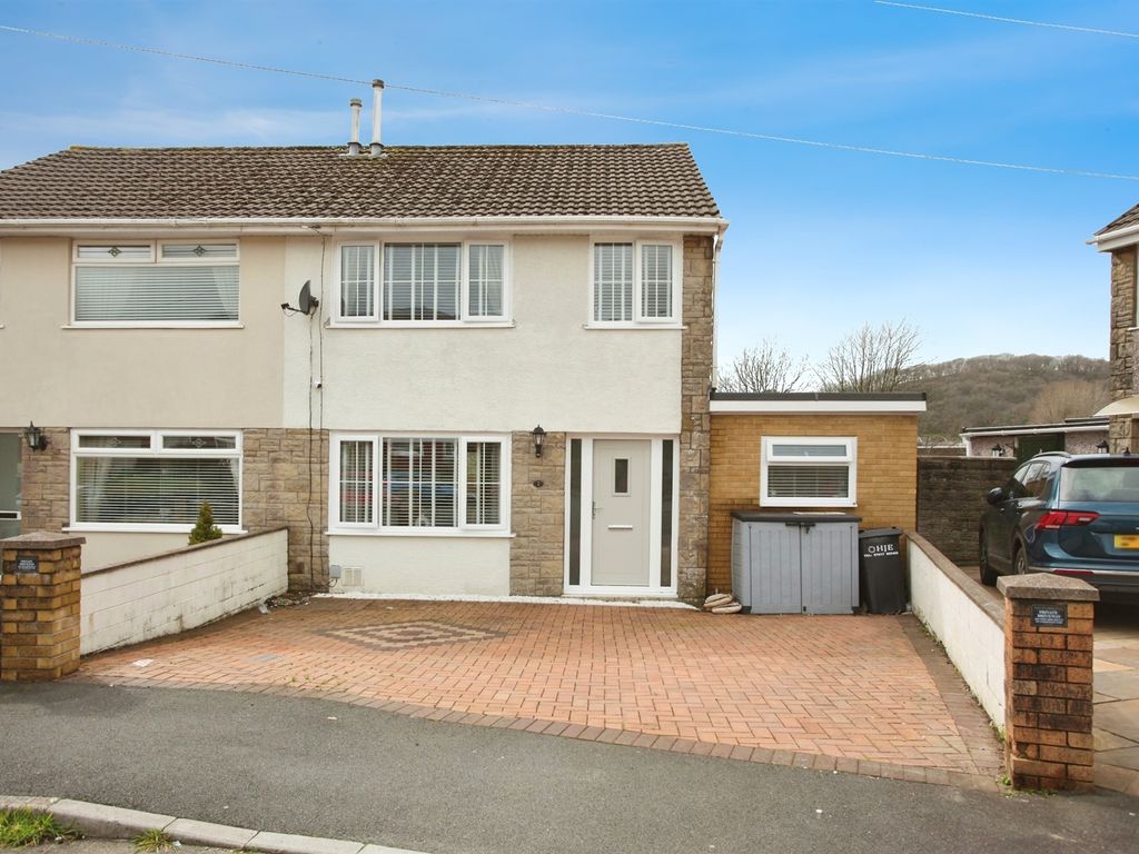 3 bed semidetached house for sale in Mill View Estate, Maesteg CF34, £