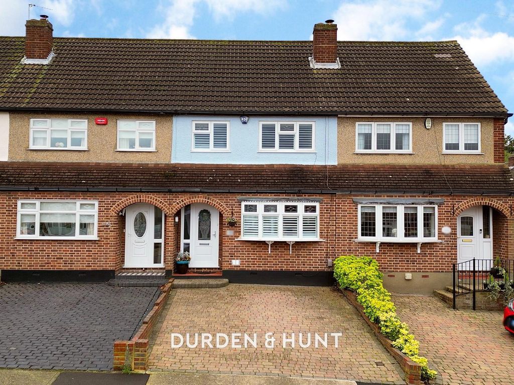 3 bed terraced house for sale in Stanley Road, Hornchurch RM12, £