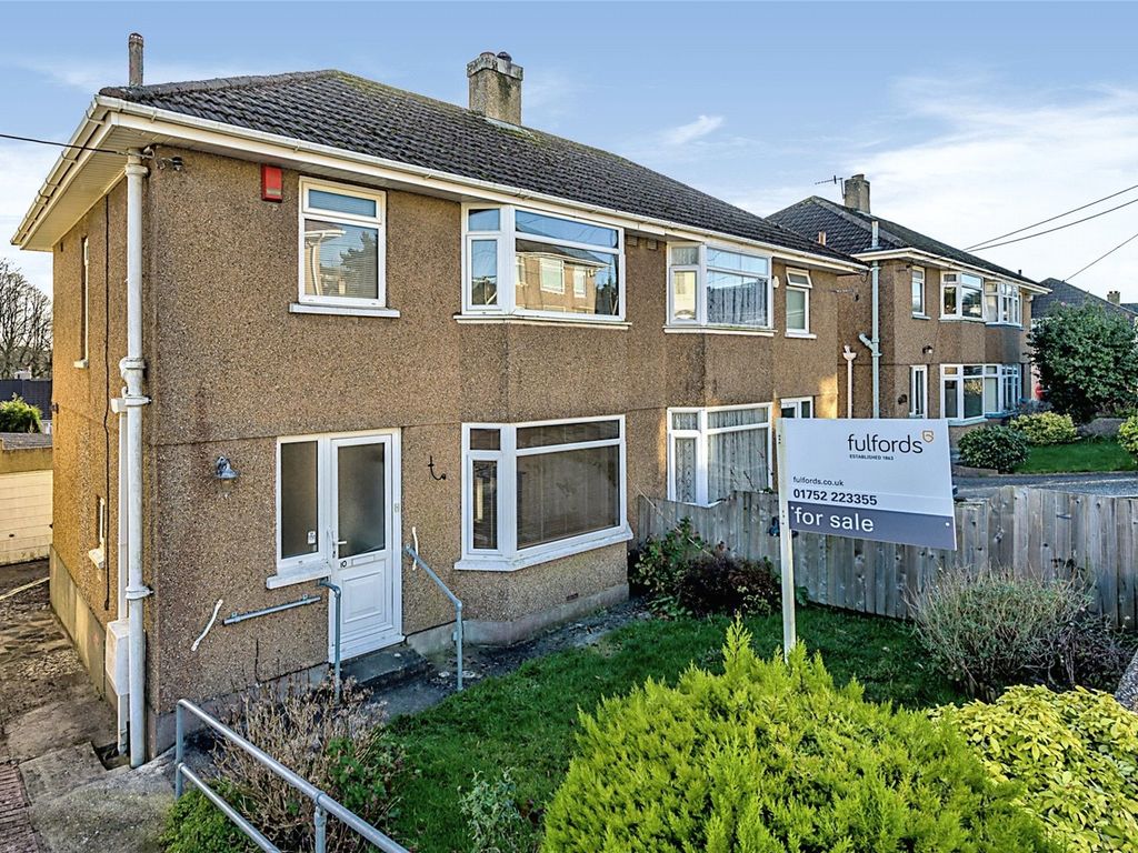 3 bed semidetached house for sale in Richmond Road, Plymouth, Devon