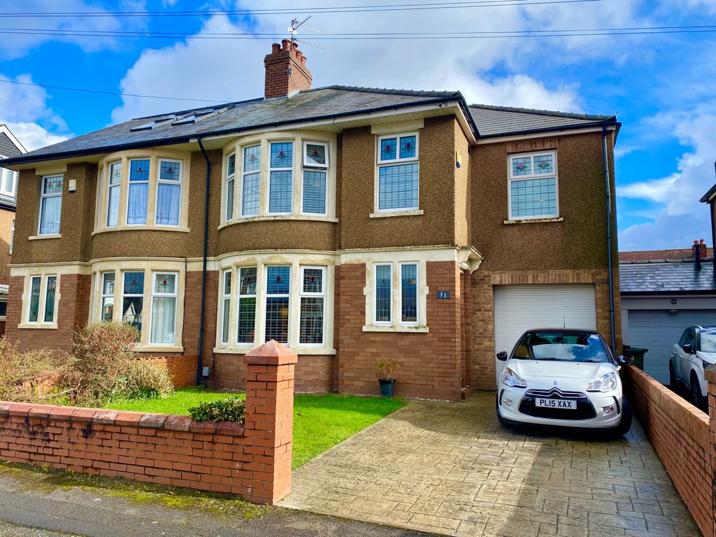 4 bed semidetached house for sale in Heol Madoc, Whitchurch, Cardiff