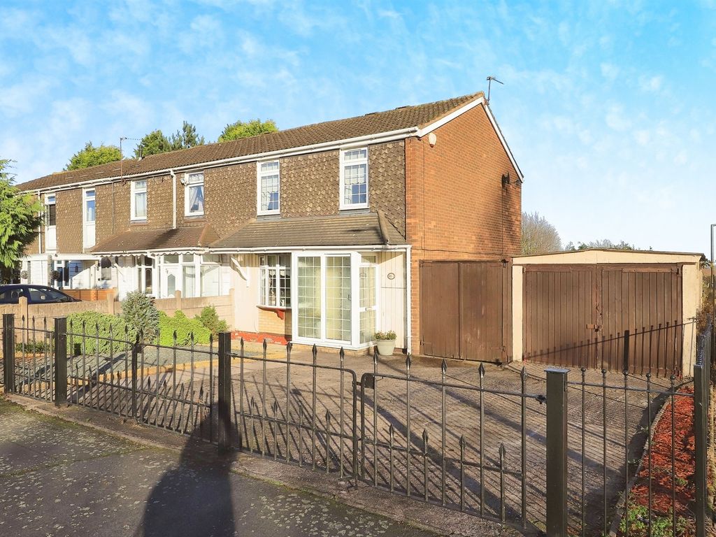 3 bed end terrace house for sale in Hill Street, Bilston WV14, £190,000