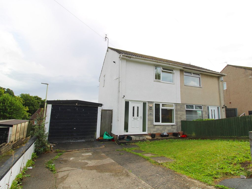 2 bed semidetached house for sale in Heol Seward, Beddau, Pontypridd