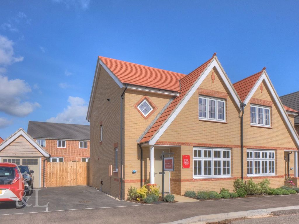 New home, 3 bed semidetached house for sale in Newton Avenue, Bingham