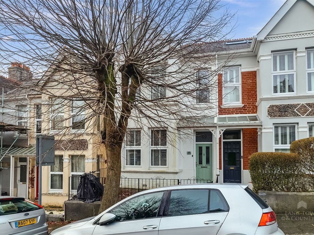 3 bed terraced house for sale in Edgcumbe Park Road, Peverell, Plymouth