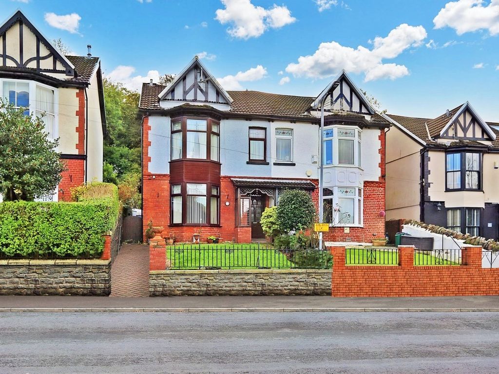 3 bed semidetached house for sale in Vicarage Road, Tonypandy CF40, £