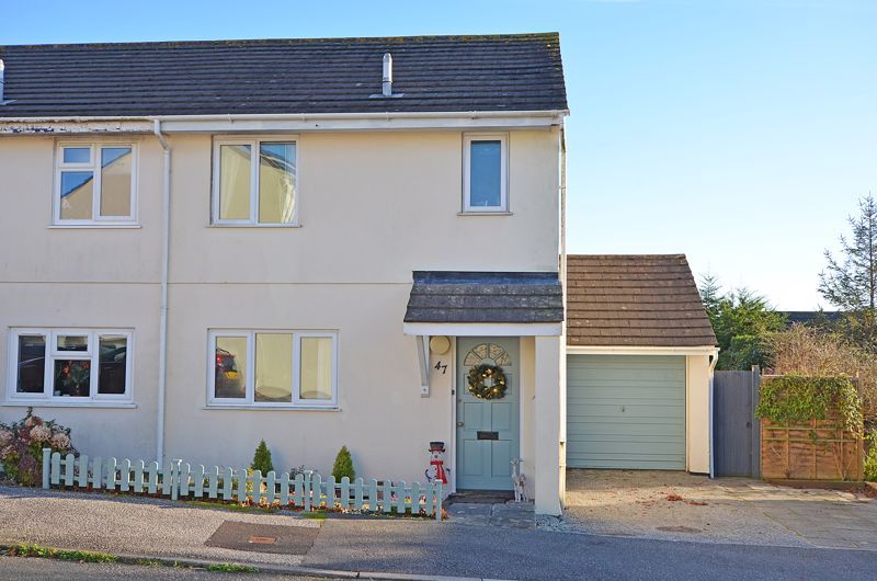 3 bed semidetached house for sale in Hicks Close, Probus, Truro TR2