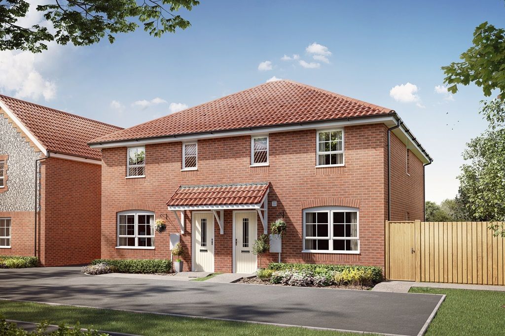 New home, 3 bed semidetached house for sale in "Matlock" at Norwich