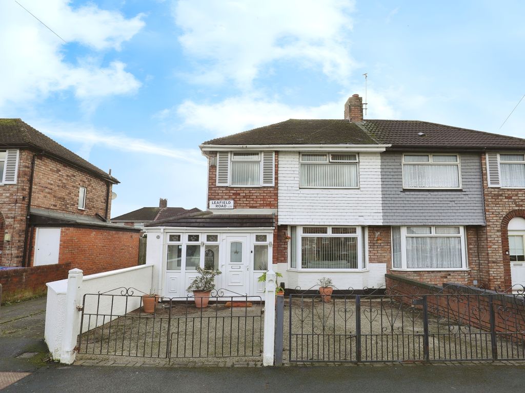 3 bed semidetached house for sale in Leafield Road, Liverpool L25, £