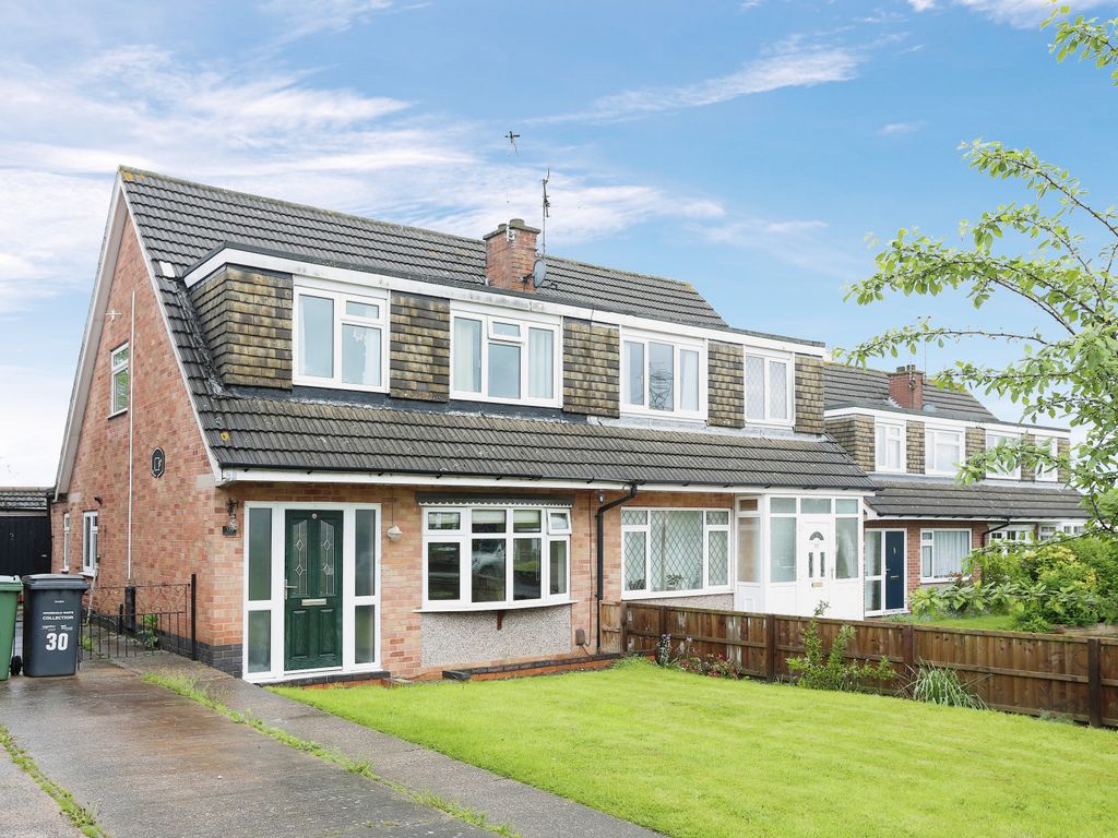 3 bed semidetached house for sale in Peartree Close, Anstey, Leicester