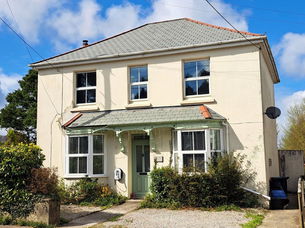 4 bed detached house for sale in Station Road, Kelly Bray, Callington