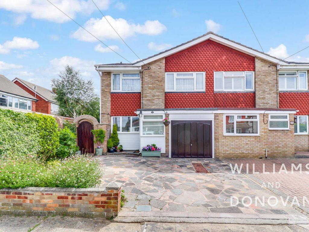 4 bed semidetached house for sale in Borrowdale Road, Benfleet SS7, £