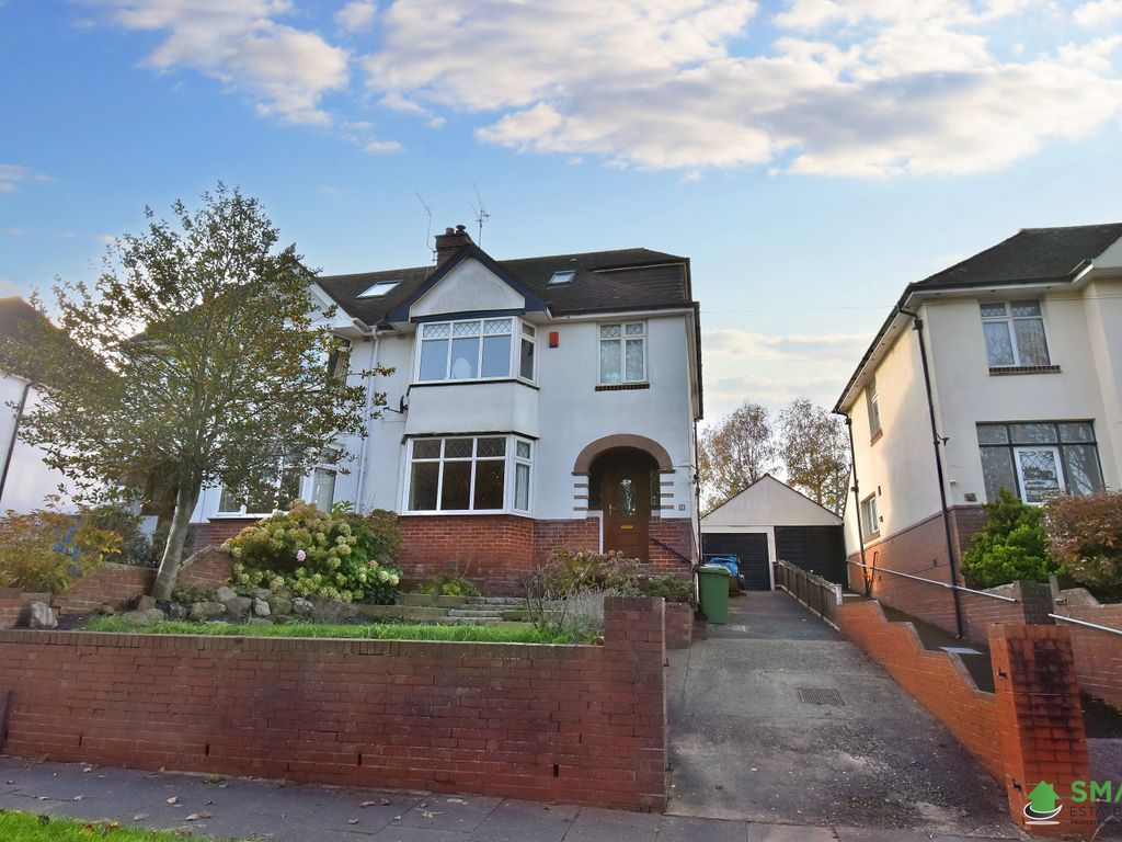 4 bed semidetached house for sale in Vaughan Road, Exeter EX1, £