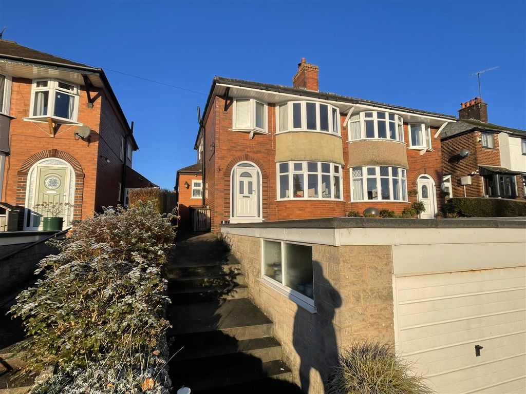 3 bed semidetached house for sale in Newcastle Road, Leek ST13, £