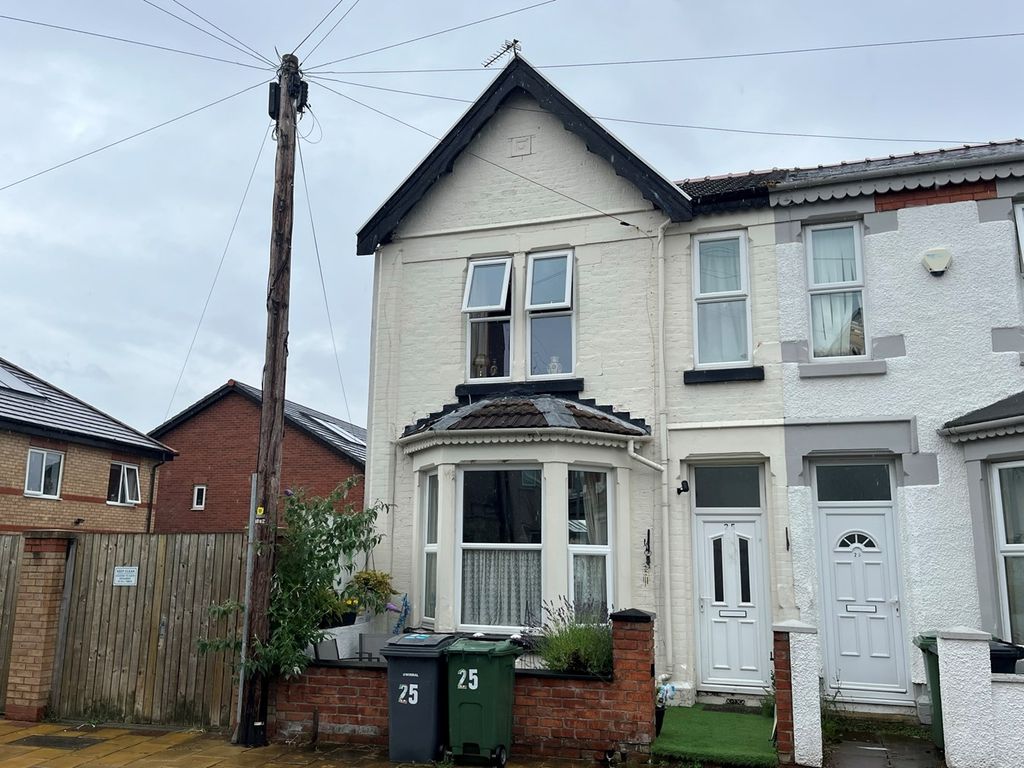3 bed end terrace house for sale in Mossy Bank Road, Wallasey CH44, £