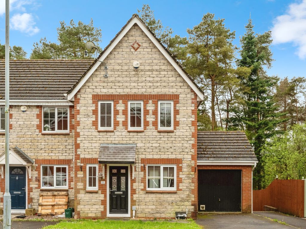 3 bed end terrace house for sale in Ffordd Ger Y Llyn, Tircoed Forest